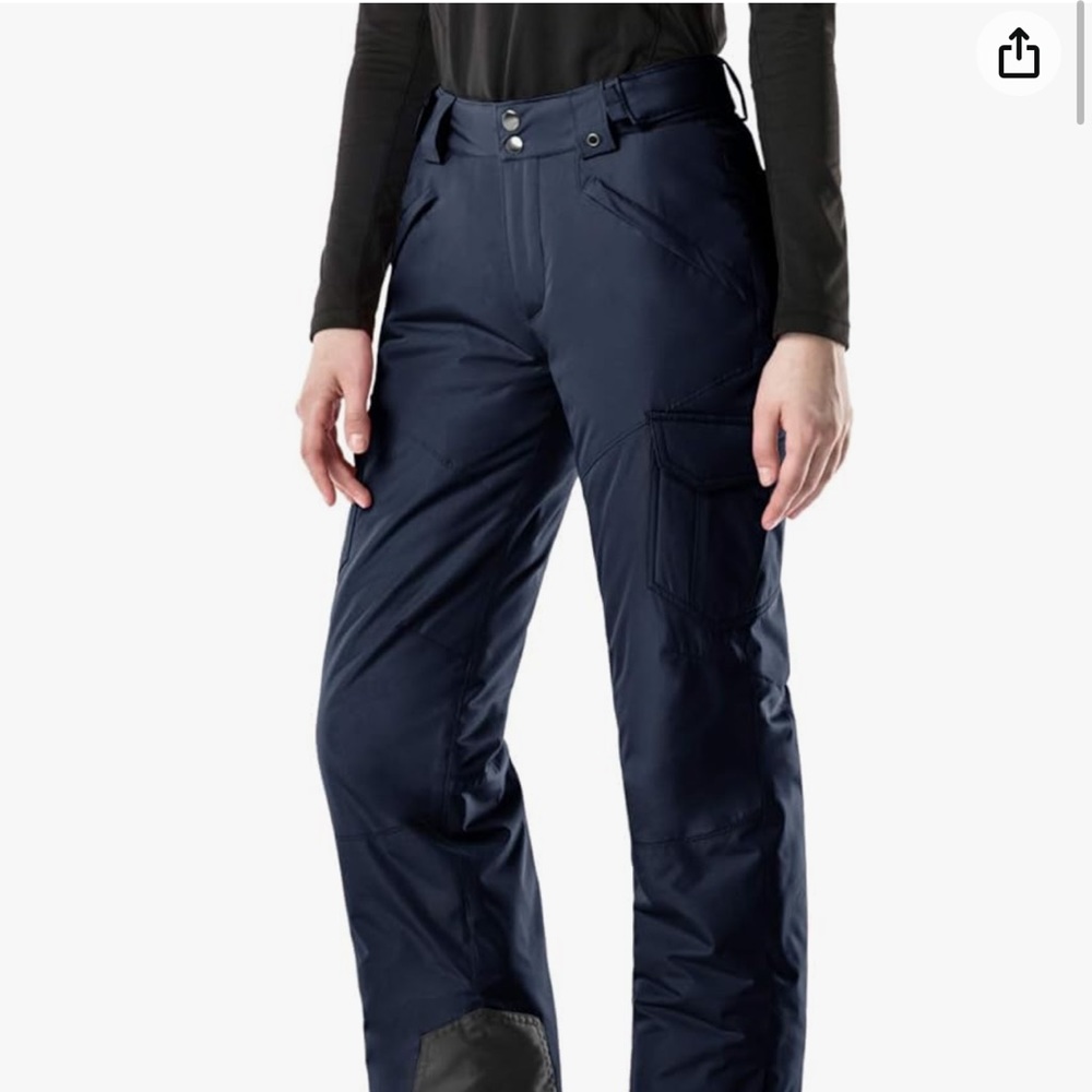 Women's Winter Snow Pants, Waterproof Insulated Ski Pants, Bottoms